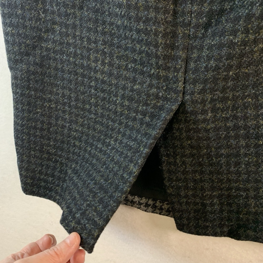 J Crew Womens Houndstooth Wool Tweed Pencil Skirt‎ Sz 2 Parisian Heritage Office - Picture 4 of 12